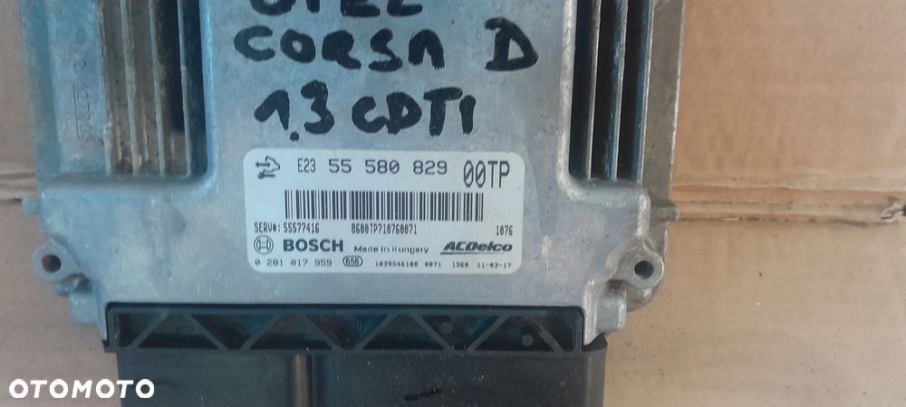OPEL CORSA D 1.3 CDTI STEROWNIK SILNIKA 55580829 - 2