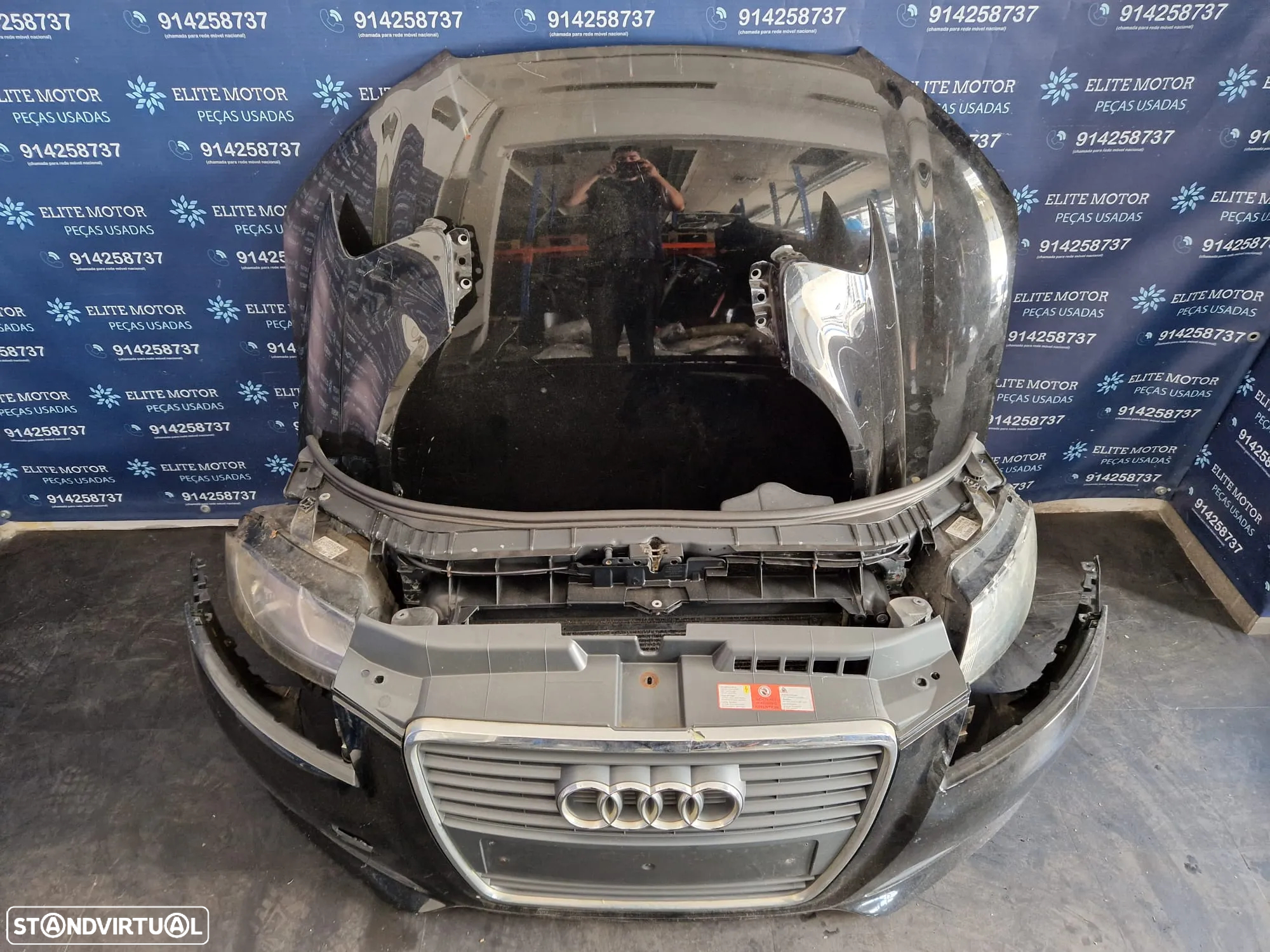 Frente completa usada AUDI A3 8P FASE 3 2010 parachoques guardalamas oticas capot radiador - 6
