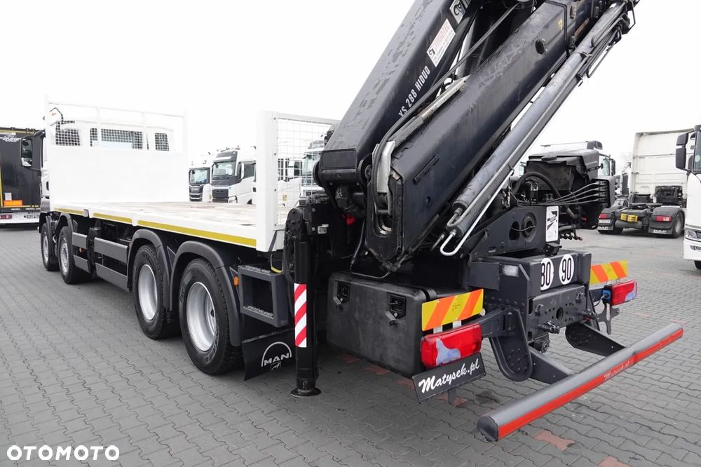 MAN MAN TGS 35.480 / 8x4 / HDS HIAB 288 EP-5 wysów : 12.7 M / SKRZYNIOWY - 7,4 M / UDŹWIG : 9400 KG / EURO 6 / STEROWANIE RADIOWE - 12