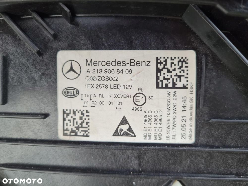 MERCEDES E KLASA W213 213 LIFT Lampy przód Full Led Multibeam A2139068309 A2139068409 - 16