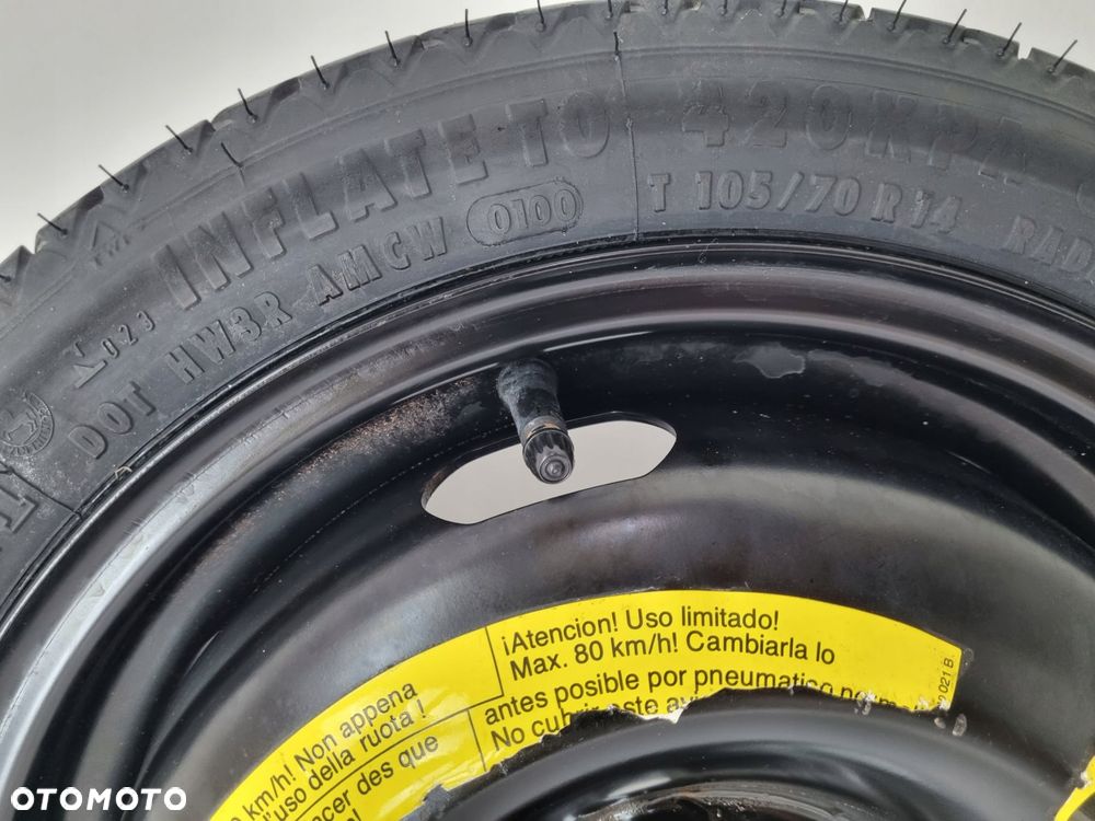 KOŁO DOJAZDOWE ZAPASOWE Ibiza II Polo III 105/70 R14 4x100 6N0601025G zapas - 7