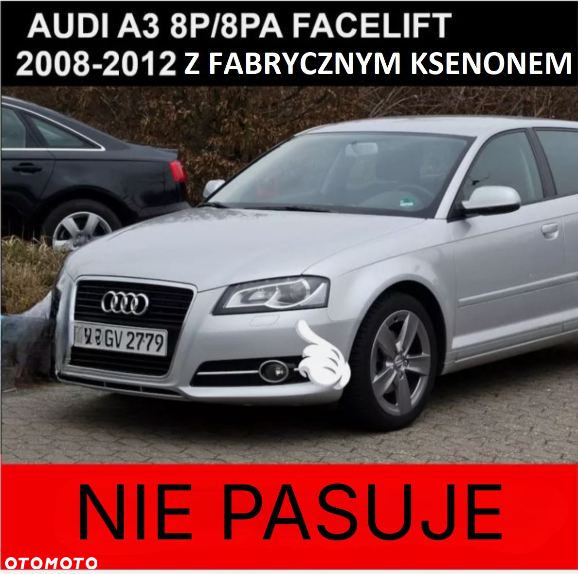 LAMPY Reflektory DO AUDI A3 8P OD 2008 DO 2012 Roku DO JAZDY  DZIENNEJ DEPO - 11