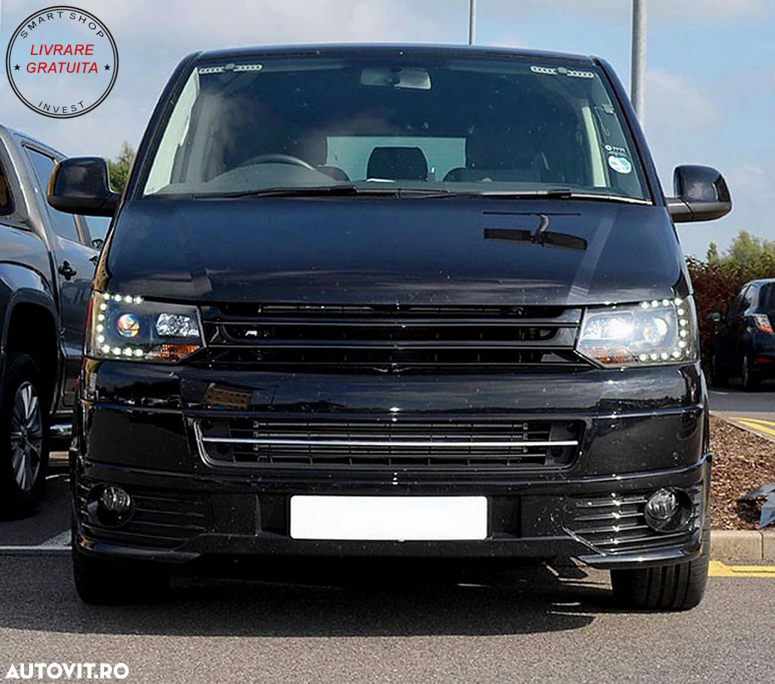 Grila Centrala fara emblema VW T5.1 Facelift Transporter (2010-2015)- livrare gratuita - 5