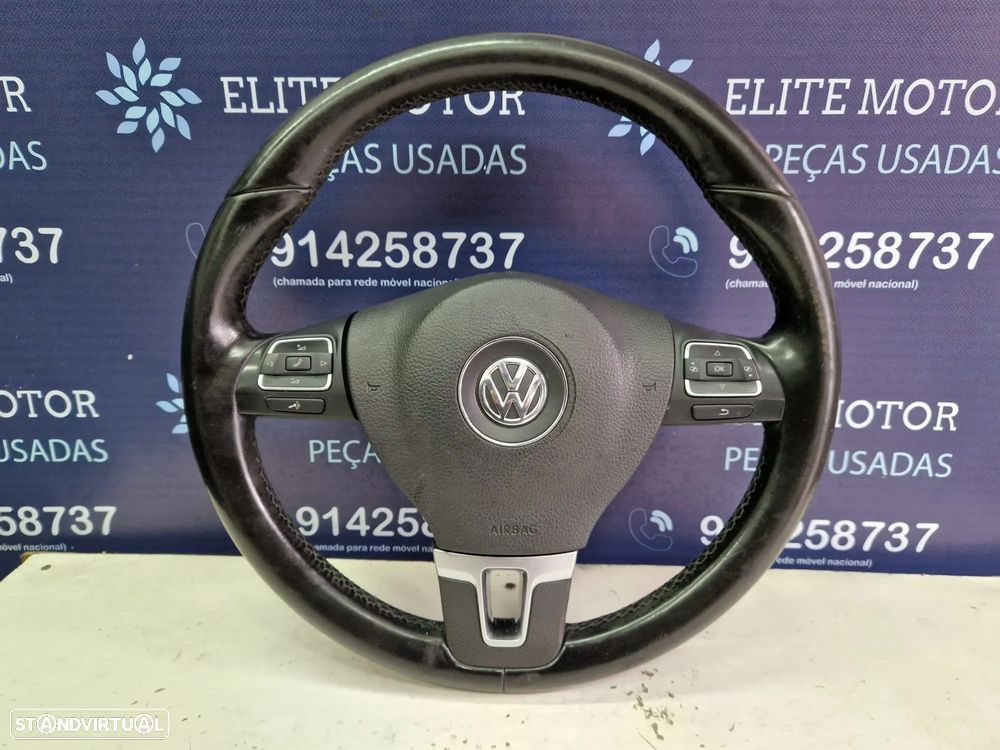 Volante usado pele com airbag VW GOLF VI 6 - 3