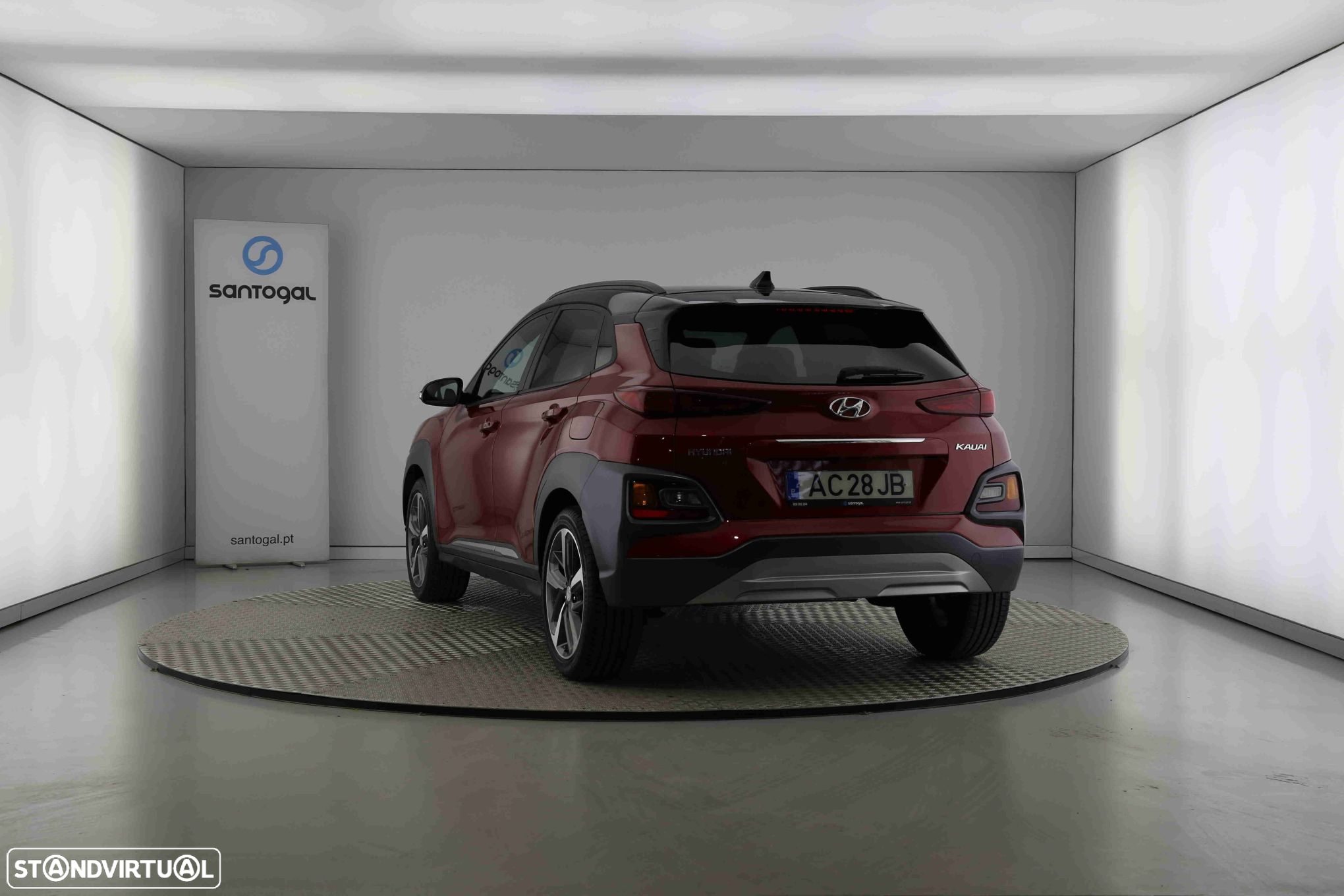 Hyundai Kauai 1.0 T-GDi Pele/Tecido Vermelho - 3
