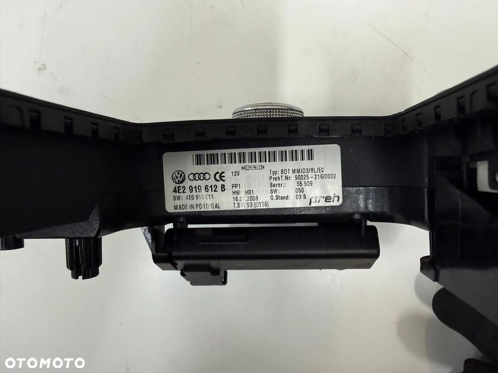AUDI A8 D3 PANEL MMI 4E2919612B 4E0910611 PREH - 3