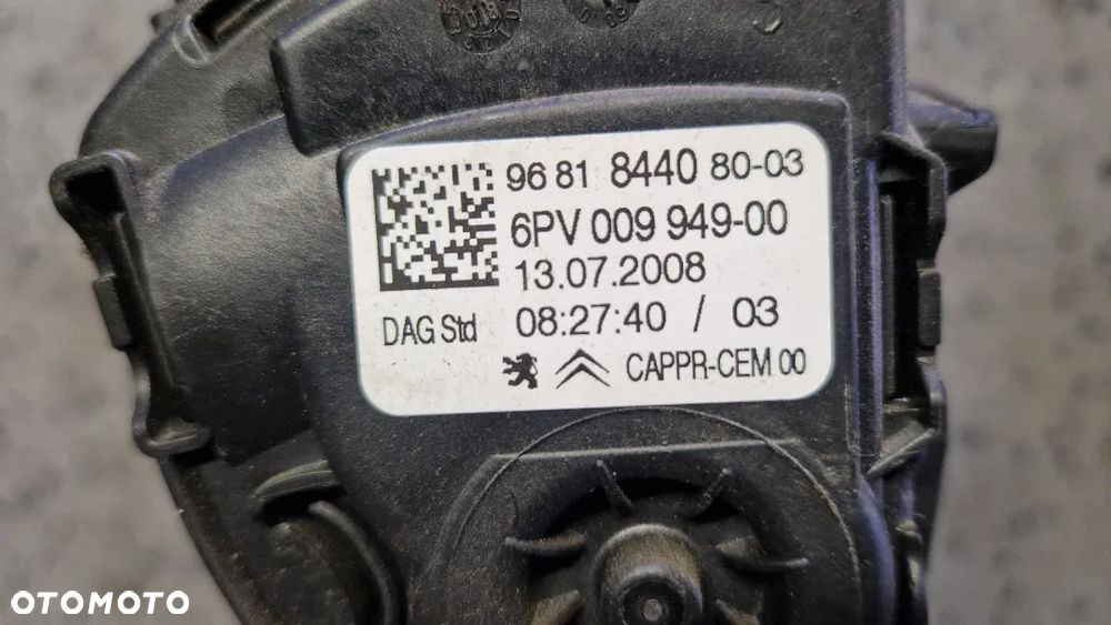 PEUGEOT 207 POTENCJOMETR GAZU 9681844080 - 2