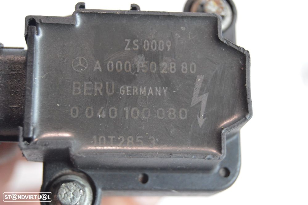 BOBINE BOBINES IGNIÇÃO ORIGINAL 0986221007 A0001502880 MERCEDES BENZ CLASS C W203 C200 KOMPRESSOR 163CV M111955 CLK C208 - 6