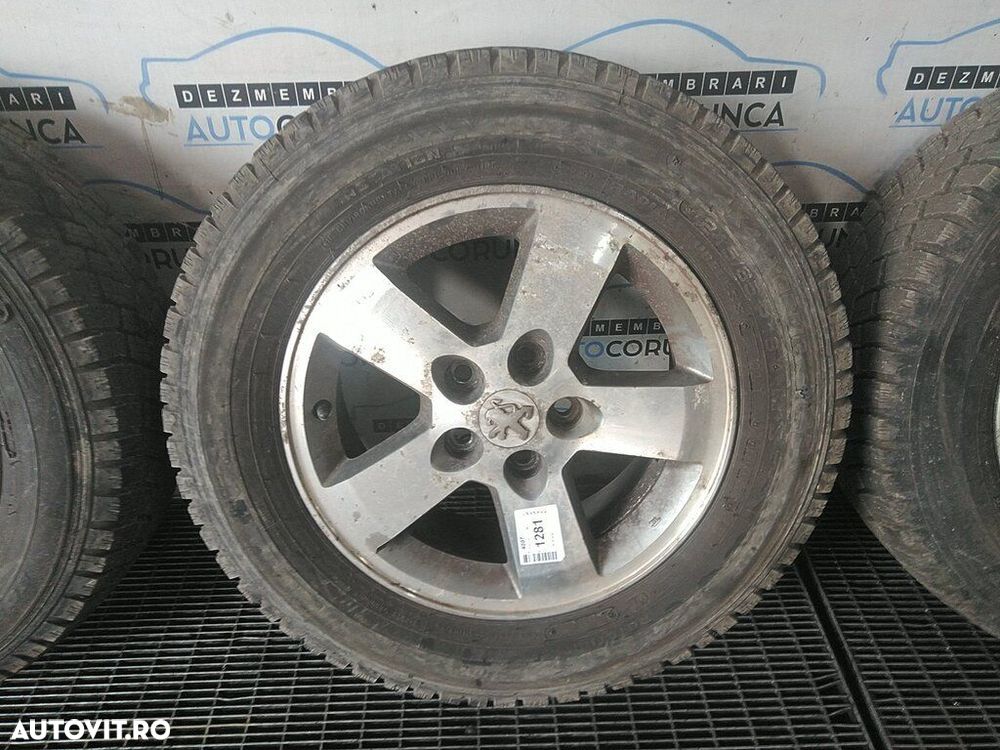 Jante aliaj Peugeot 4007 2007 - 2012 (1281) R16 Cu anvelope. 215/65 R16 et38 - 3