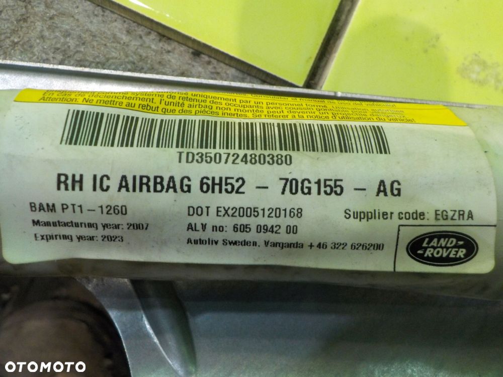 LAND ROVER FREELANDER II 07r 5D kurtyna powietrzna prawa 6H52-70G155-AG - 3