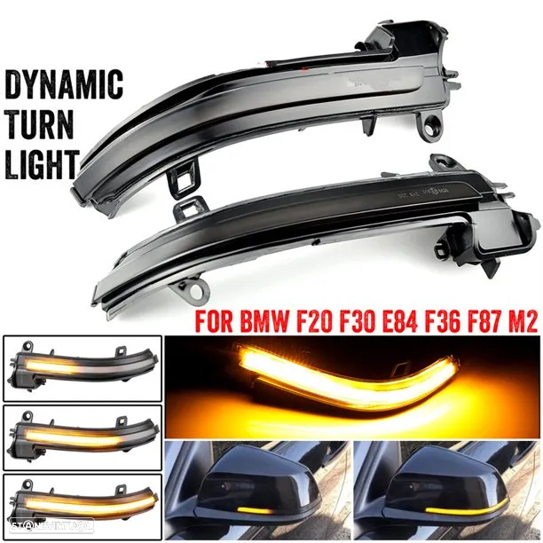 Piscas dinâmicos retrovisor BMW séries F ou E (1, 2, 3, 4, X1, i3) - 3
