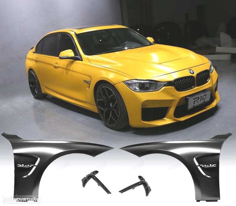 KIT 2 GUARDA-LAMAS BMW F30 F31 LOOK M4 - 1