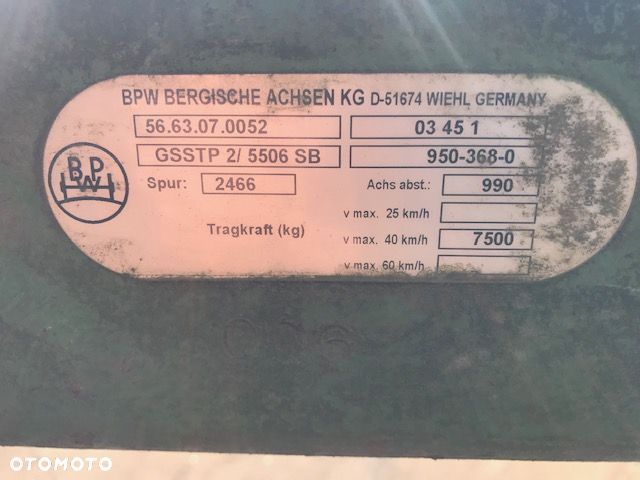 Oś Tandem BPW Z Kołami - 6