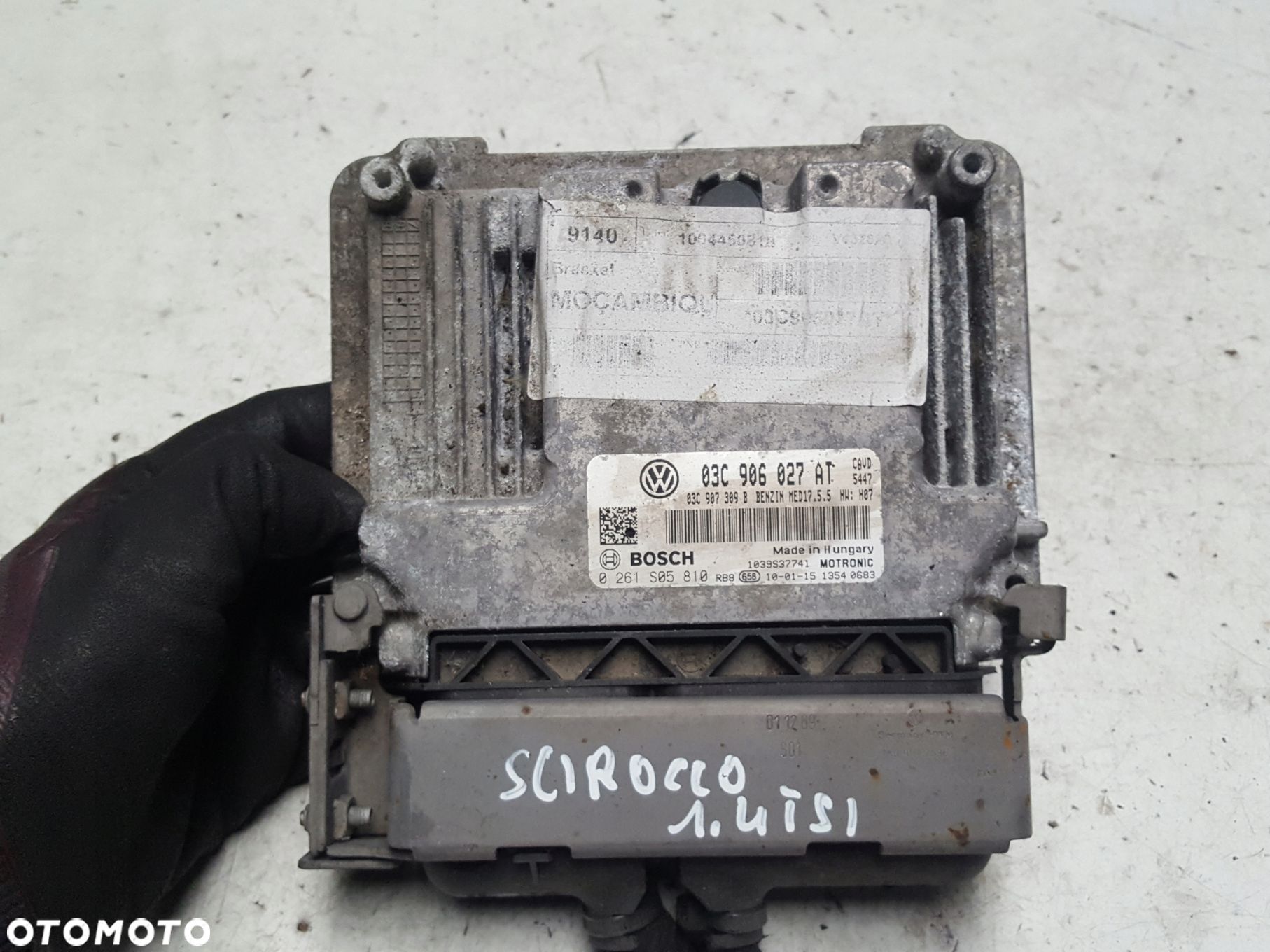 VW SCIROCCO 08-13 1.4 TSI CAVD KOMPUTER SILNIKA 3C0906027AT - 1