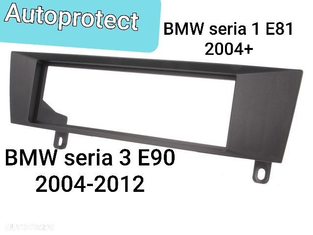 Rama adaptoare BMW E81 E87 E90 E91 E92 seria 1 si 3 1DIN radio cd mp3 - 1