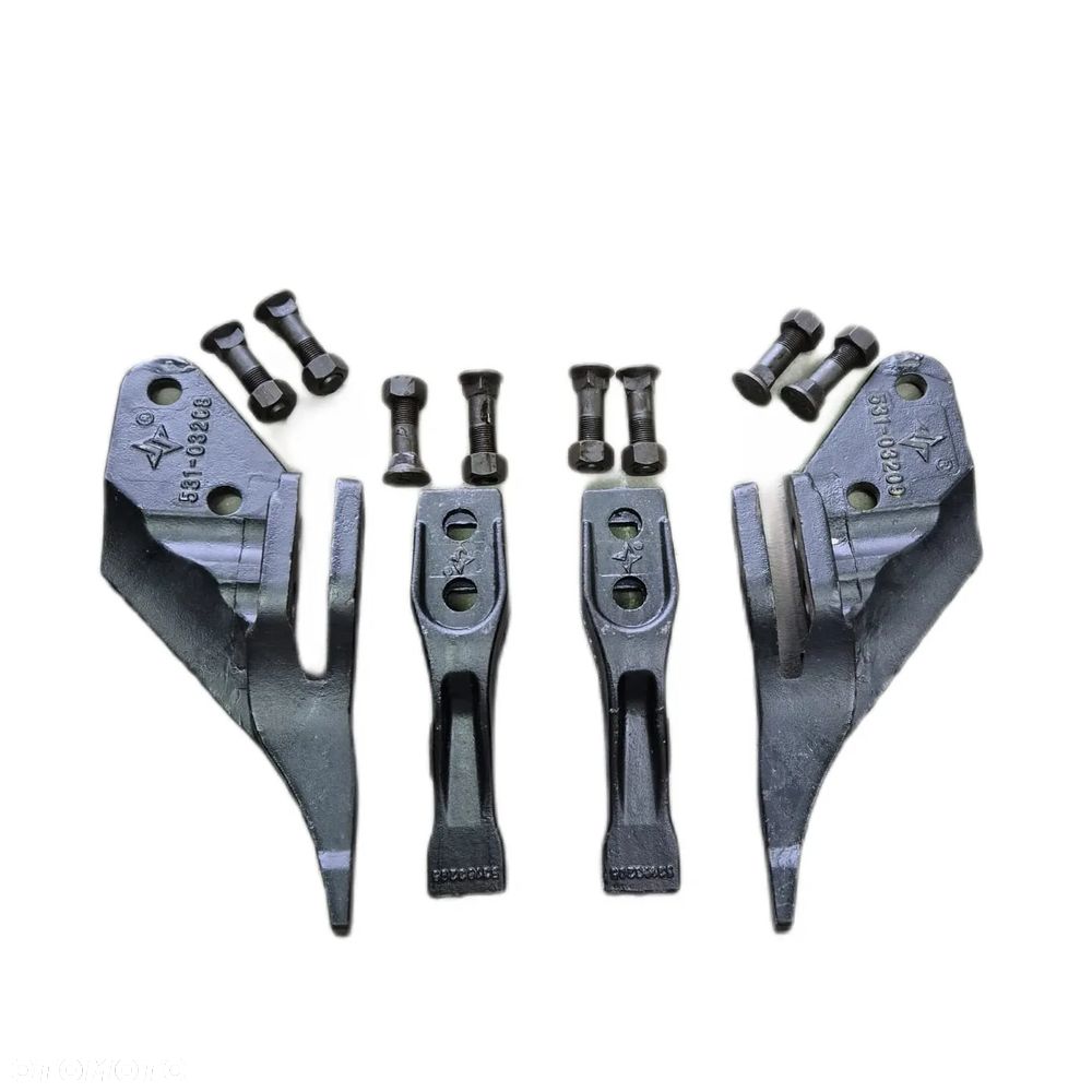 Zestaw zębów łyżki 50-60cm koparko ładowarka JCB 3CX 4CX - 1