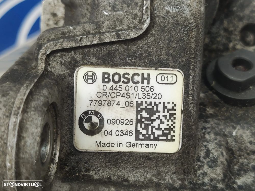 Bomba Injetora Alta Pressão Bosch 0445010506 BMW 7797874 N47 N47D20 2.0D 116D 118D 120D 316D 318D 320D - 2