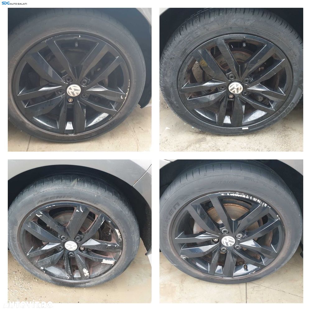 Set 4 Jante Janta Roata Roti Aliaj 225 45 17 R17 Volkswagen Caddy 2003 - 2015 (Revopsite) [K9909] - 1