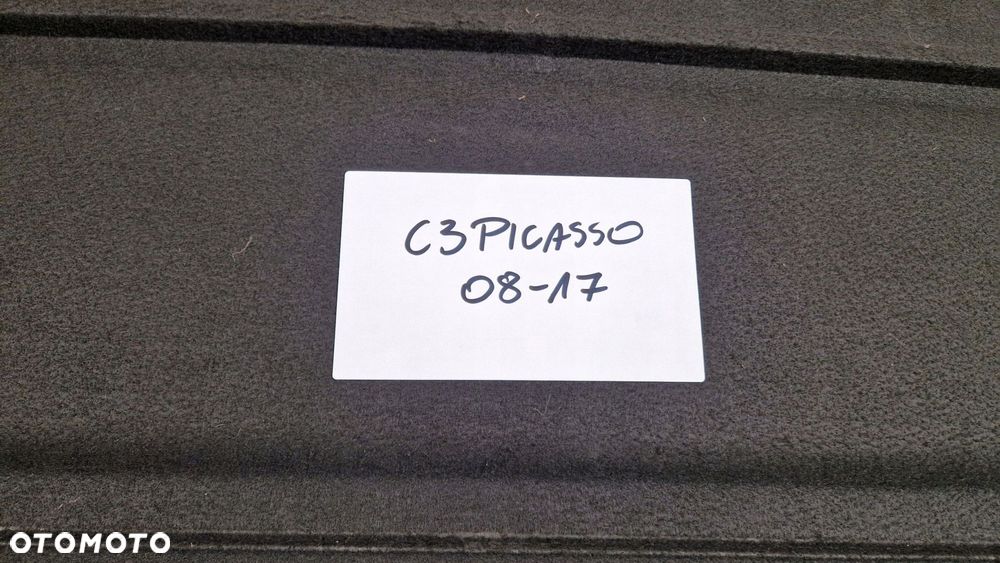 citroen c3 picasso 08-17 półka tylna bagażnika 9681568880 - 7