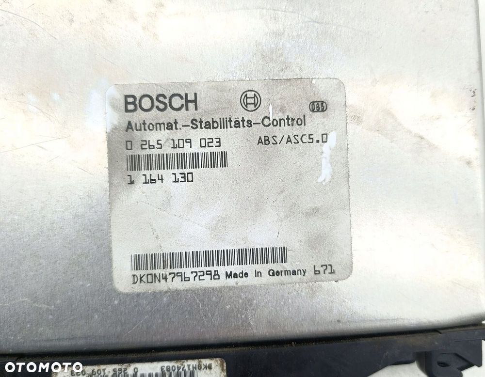 STEROWNIK MODUŁ ABS BMW SERIA 5 E39 0265109023 - 3
