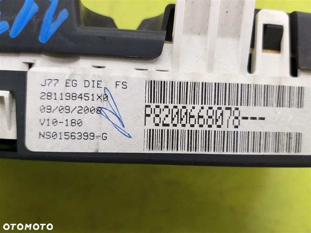Licznik ZEGARY Renault Modus 1.5DCI  2004–2012 JOHNSON CONTROLS 8200668078 - 2