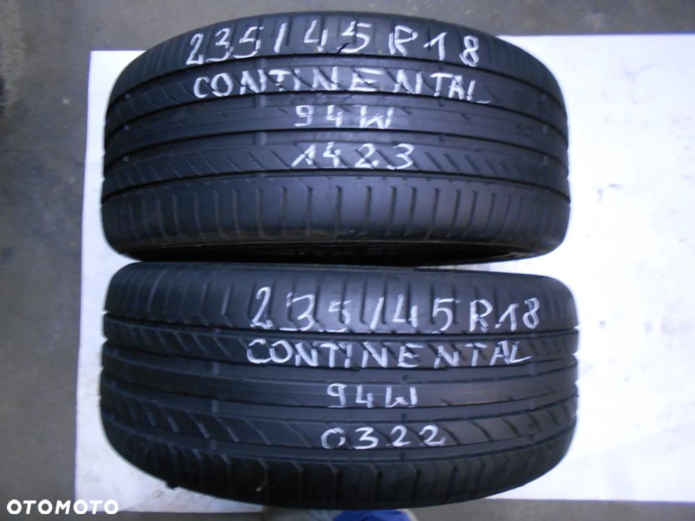 OPONY 235/45R18 CONTINENTAL CONTI SPORT CONTACT 5 DOT 1423 / 0322 7.8MM - 1