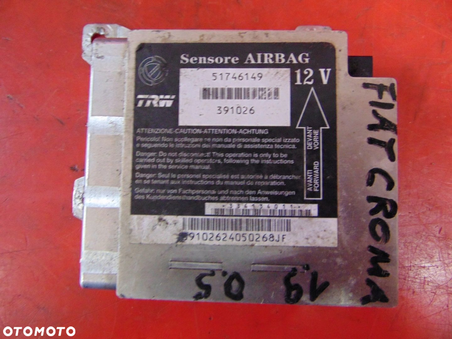 FIAT CROMA II 05-07 DESKA KONSOLA PODUSZKI AIR BAG - 2