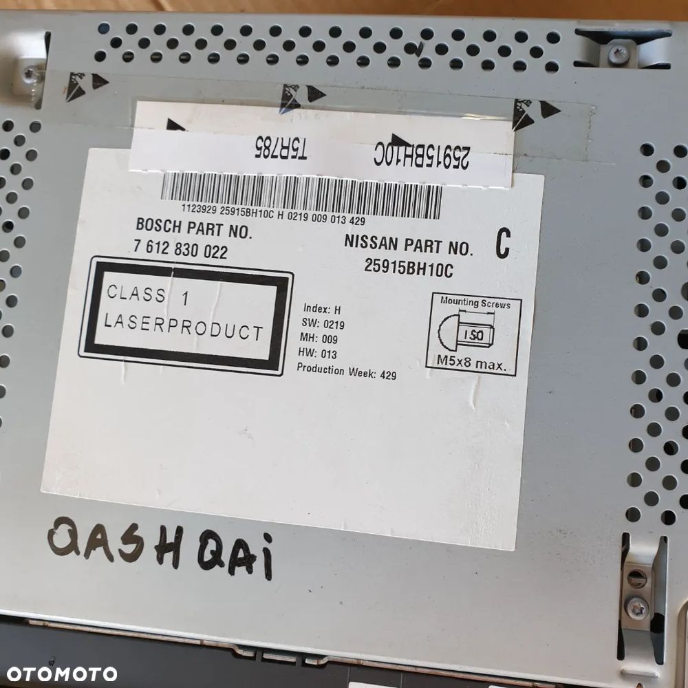 NISSAN QASHQAI I J10 RADIO NAWIGACJA  25915BH10C 09R - 2