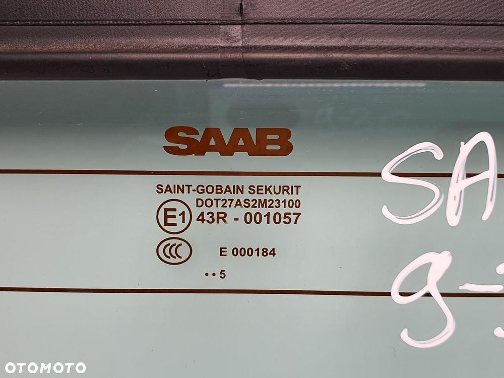 SZYBA TYŁ TYLNA DACHU SAAB 9-3 93 CABRIO - 2