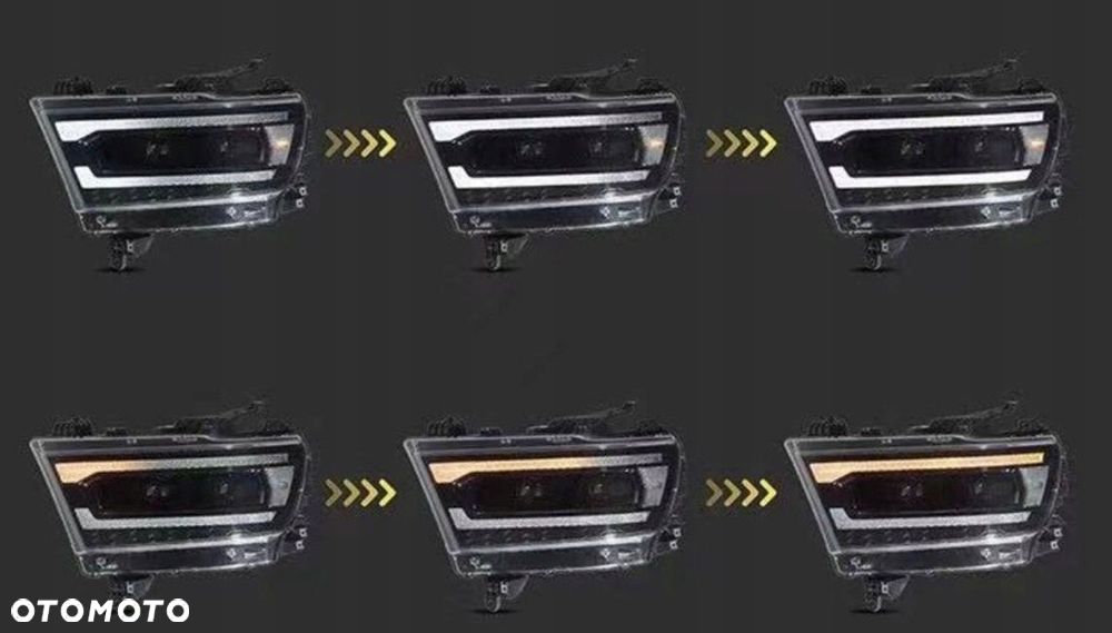 Reflektor Lampa kpl Vland Full Bi Led Neon Tuning Dodge Ram V 5 1500 19-24 - 7