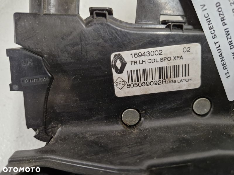 RENAULT SCENIC IV 4 ZAMEK DRZWI LEWY PRZÓD PRZEDNI 4 PIN EU 805039092R - 3
