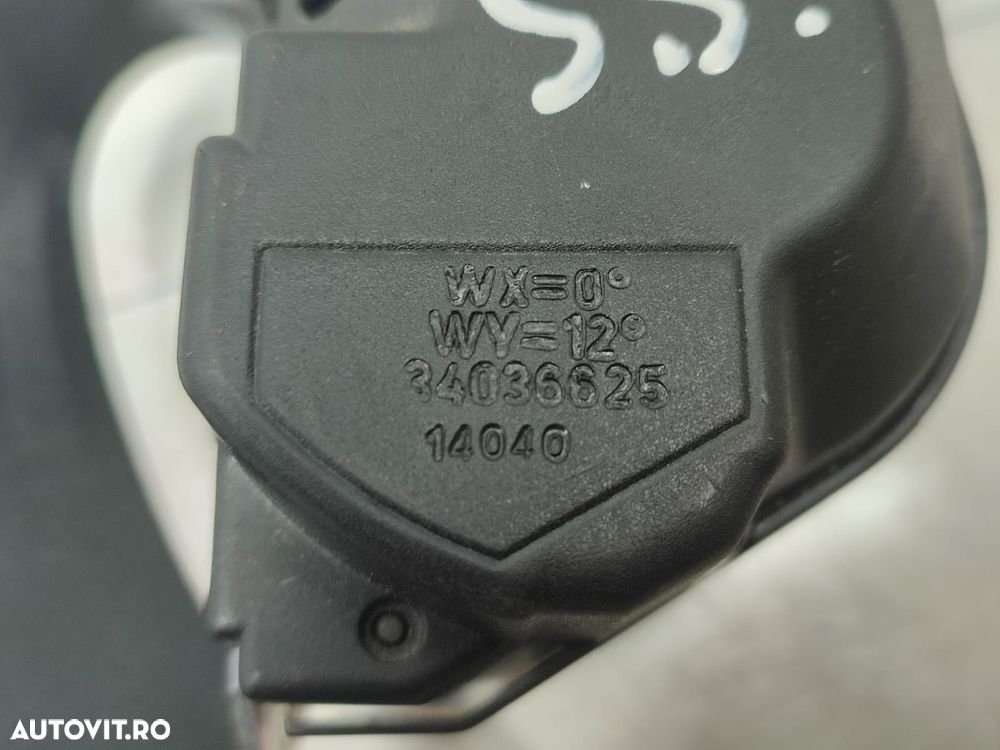 Centura de siguranta spate 34036624 Volkswagen VW Polo 5 6R [2009 - 2 - 2