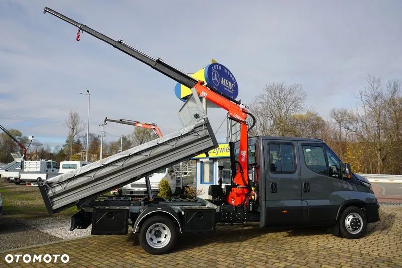 Iveco 45C15 4x4 doka brygadówka skrzynia wywrotka HDS żuraw - 16