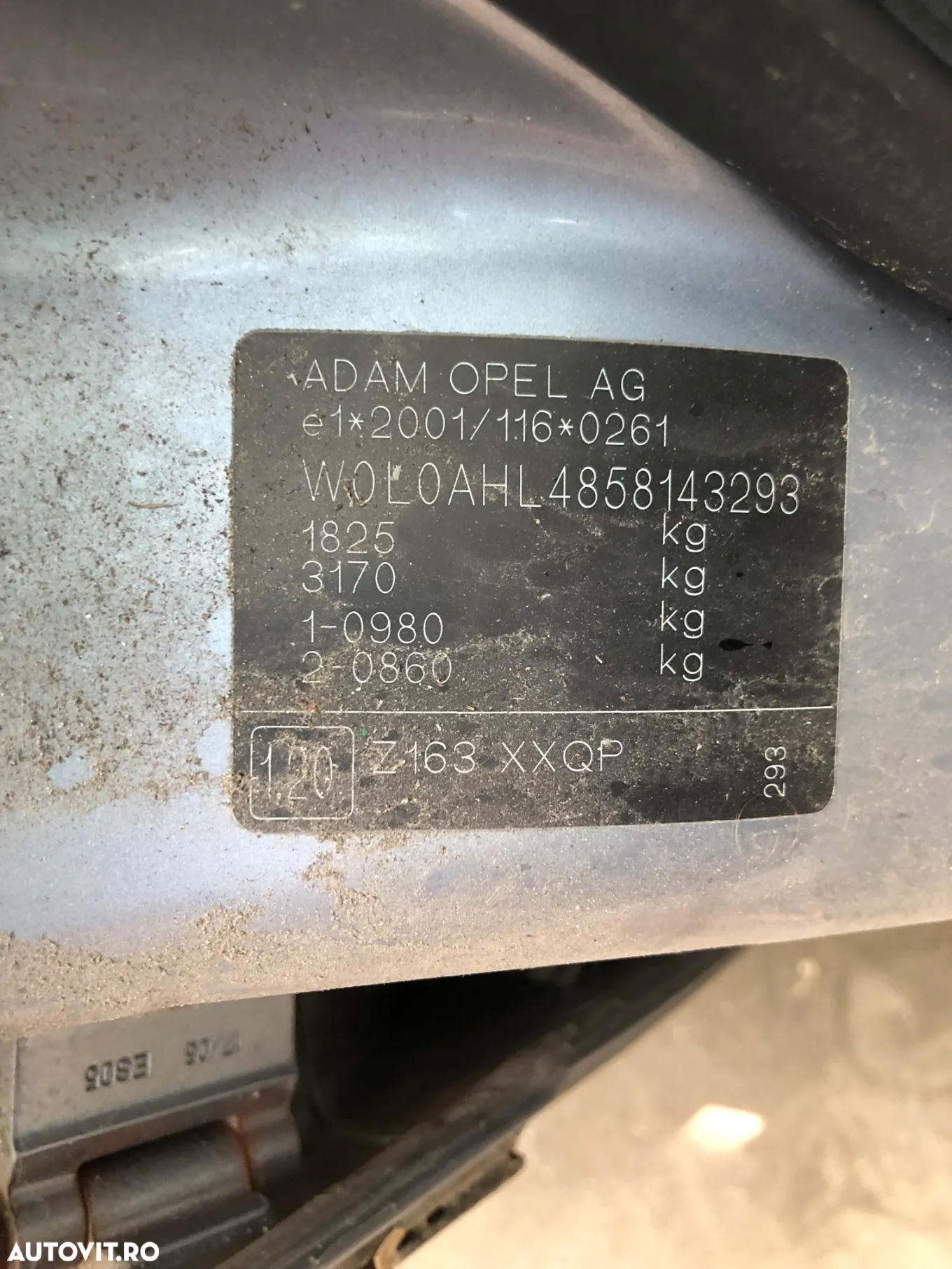 Capota fata motor Opel Astra H gri Z163 2006 - 2