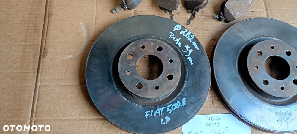 Tarcze hamulcowe klocki przód przednie Fiat 500E 282mm - 2