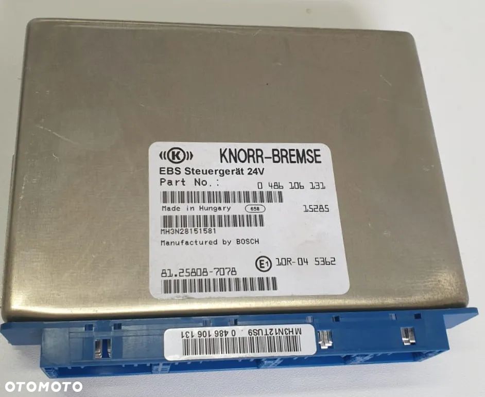 STEROWNIK MODUŁ EBS MAN KNORR-BREMSE 0486106131 81258087078 - 4