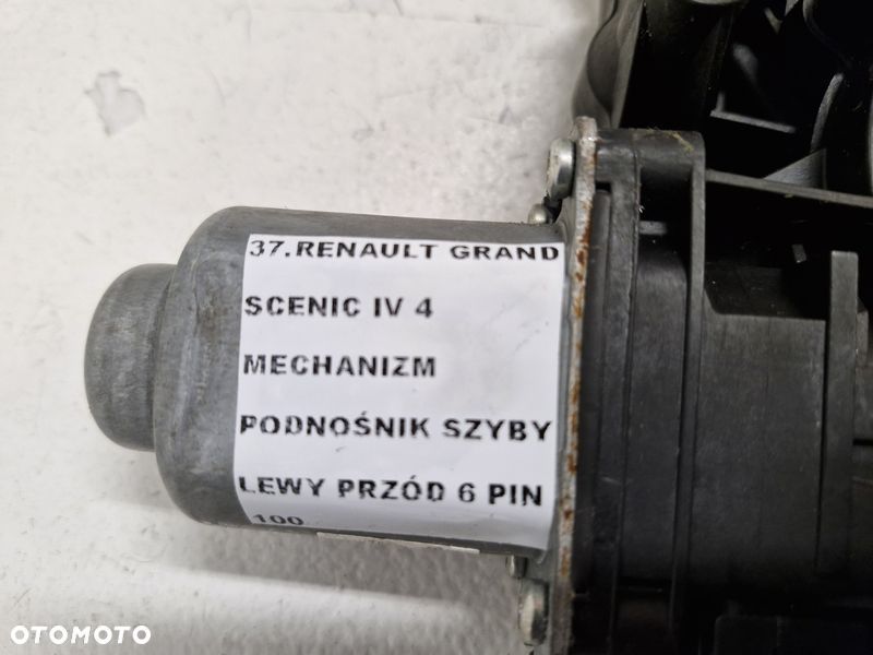 RENAULT GRAND SCENIC IV 4 MECHANIZM PODNOŚNIK SZYBY LEWY PRZÓD 6 PIN - 7