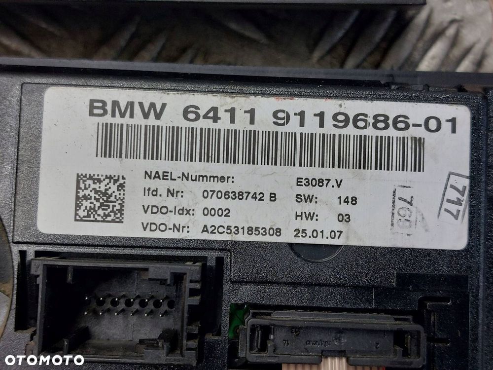 PANEL NAWIEWU BMW E90 9119686 6962591 - 3