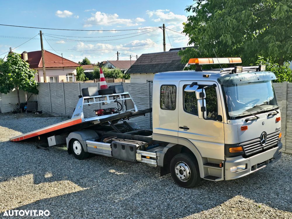 Mercedes-Benz ATEGO 1023 PLATOU HIDRAULIC INOX 6M  + FURCA SI 6 LOCURI - 3