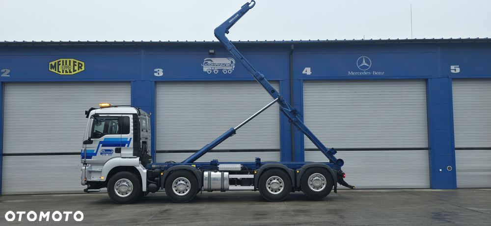 MAN TGS 35.460 8x2 hakowiec MEILLER RK 20.70 TS kontener 7m - 6