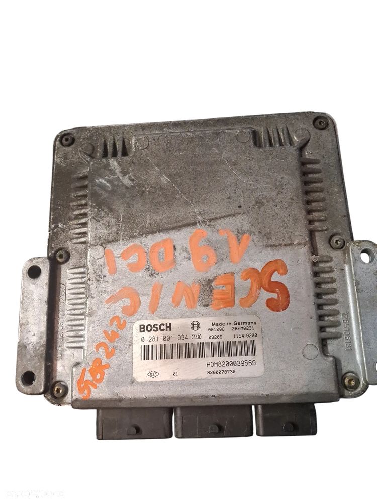 Sterownik KOMPUTER SILNIKA ECU  RNAULT 0281001934 - 1