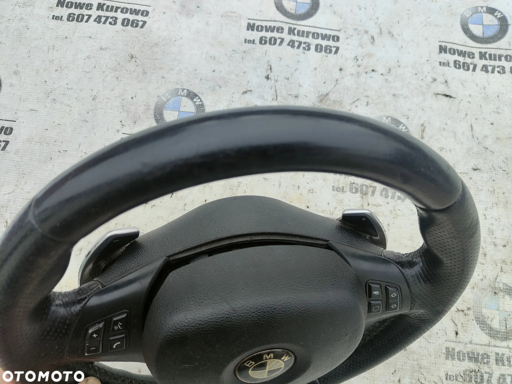 BMW E81 E82 E87 E88 E90 E91 E92 E93 Kierownica M-Pakiet poduszka łopatki z łopatkami - 9