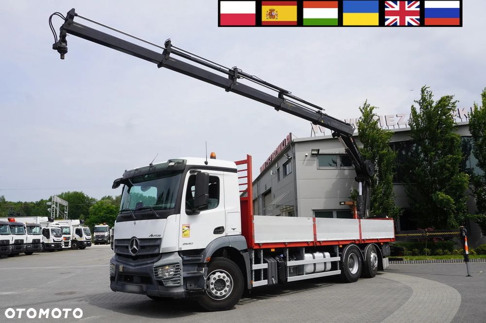 Mercedes-Benz Antos 2540 6x2-4 / HDS HIAB X-HIDUO 188 ES-4 / Rotator / pilot / Platforma 17 EPAL / 3. oś skrętna_256031 - 1