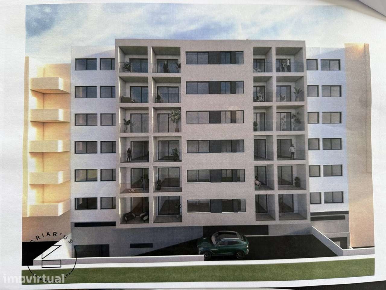 Apartamento T3 novo com garagem, varanda e ar condicionado - Grande imagem: 2/6
