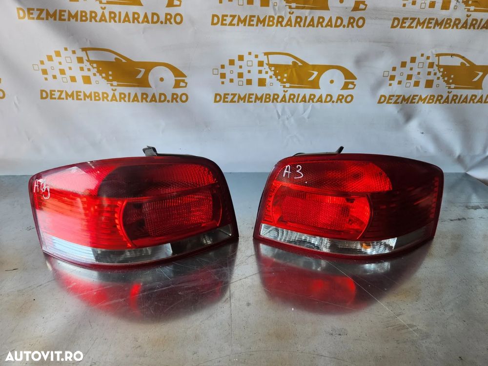 Stopuri Lampa Stop Tripla Stanga Dreapta Audi A3 8P Model 2-3 Usi An 2003-2004-2005-2006-2007-2008 - 1