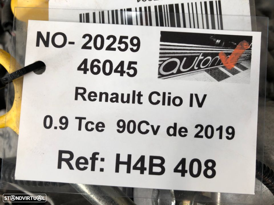 Motor Renault Clio IV 0.9 Tce 90Cv de 2019 - Ref: H4B408 - NO20259 - 7