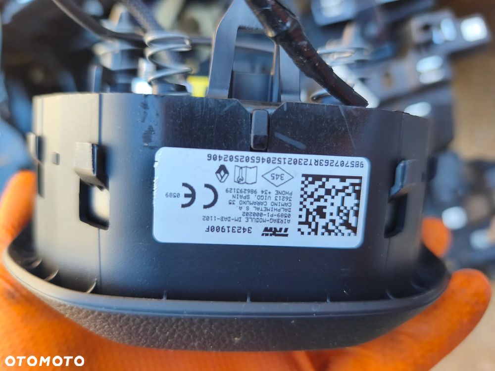 DESKA ROZDZIELCZA KONSOLA AIRBAG PODUSZKI RENAUL CLIO V TWARDA - 9
