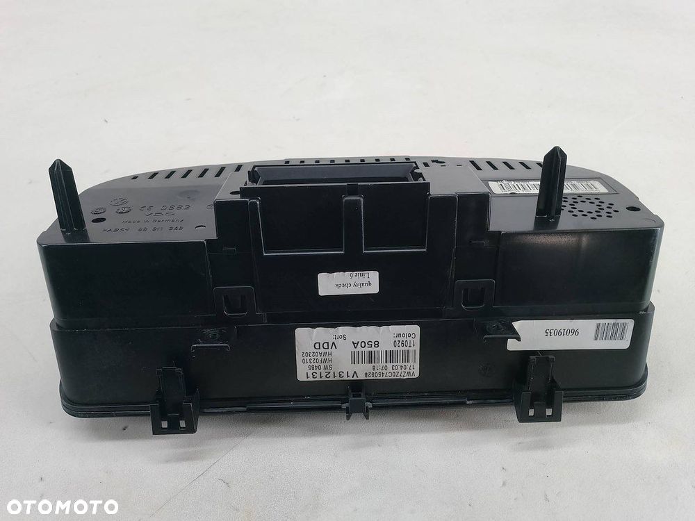 LICZNIK VW TOURAN I 1T0920850A SIEMENS 1.9 TDI - 6