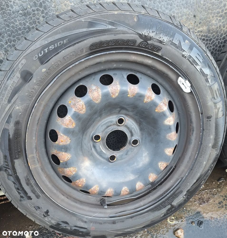 FELGI STALOWE 15 CALI ,OPONY 175/65R15- FIAT GRANDE PUNTO-4x98 /ET 43 - 4