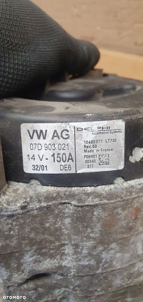 Alternator prądnica VW Passat B5 4.0 W8 07D903021 - 7